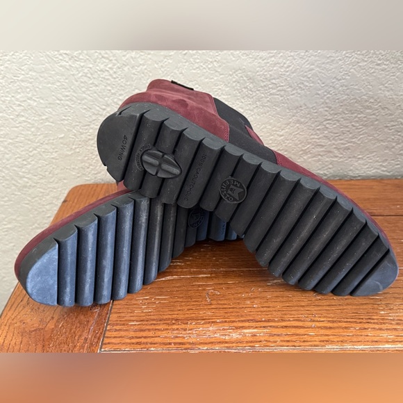 Mephisto Lyana Ankle Boots W Sz.11 Wine Nubuck Leather Comfort Chelsea Boots - Picture 13 of 14